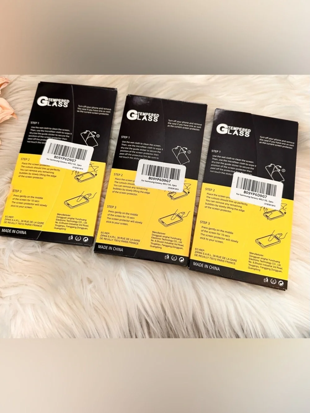 3 Pack Bundle Samsung Galaxy M53 5G 3 piece Screen Protectors NEW!